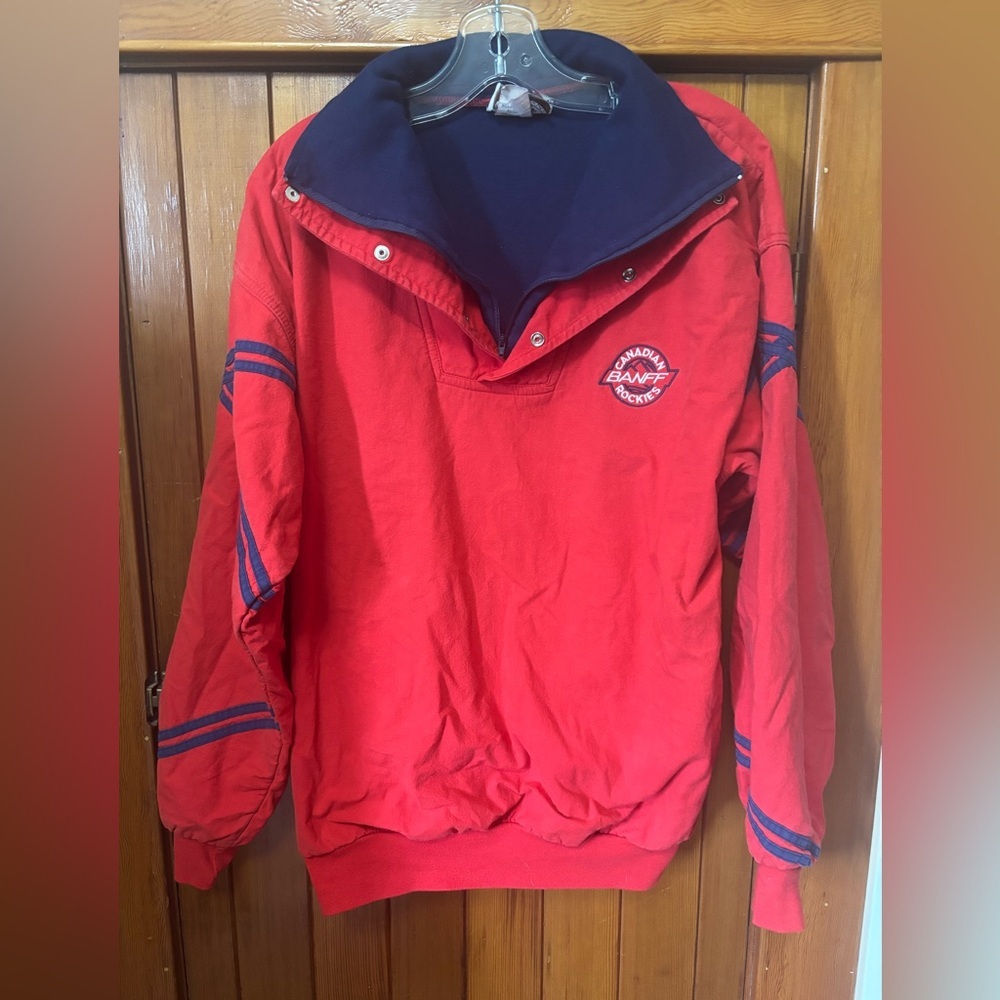 Vintage Banff Red bomber pullover